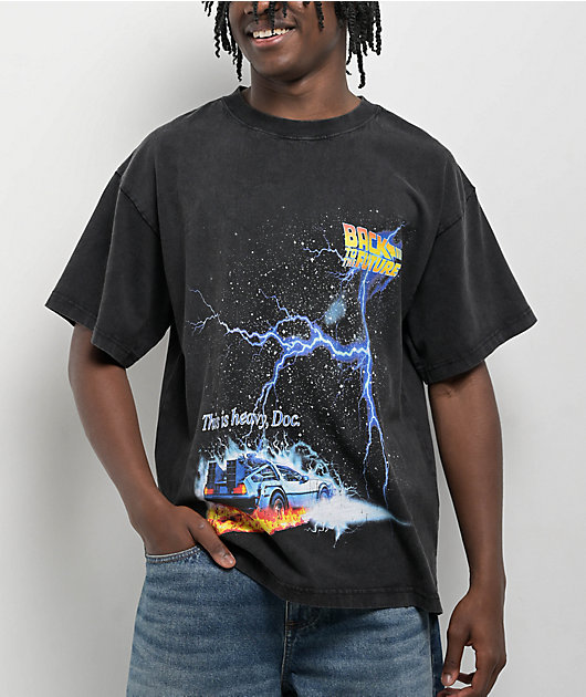 Episode x Back To The Future Charcoal T-Shirt | Zumiez