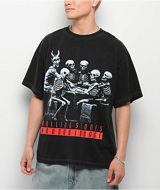 The Rolling Stones Voodoo Lounge Black Wash T-Shirt | Zumiez