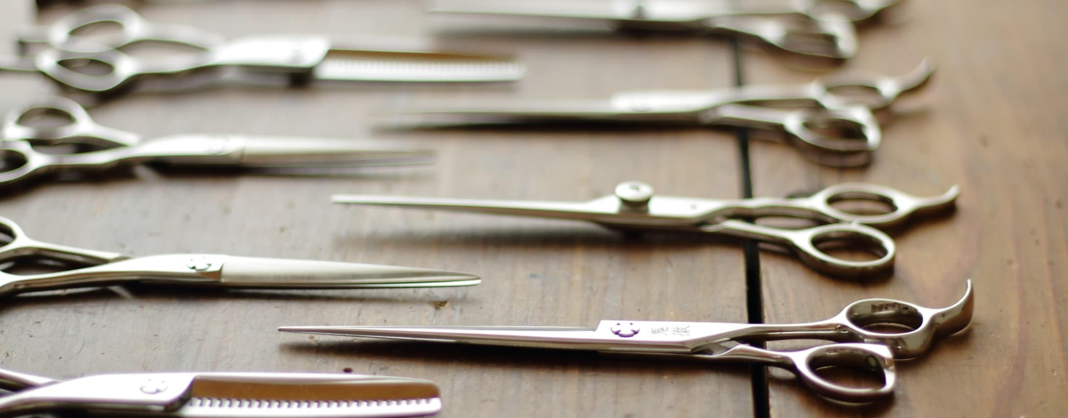 プロ用】シザー 8点 トギノン ヒカリ 山砂 古林製 散髪ハサミ 研ぎ用