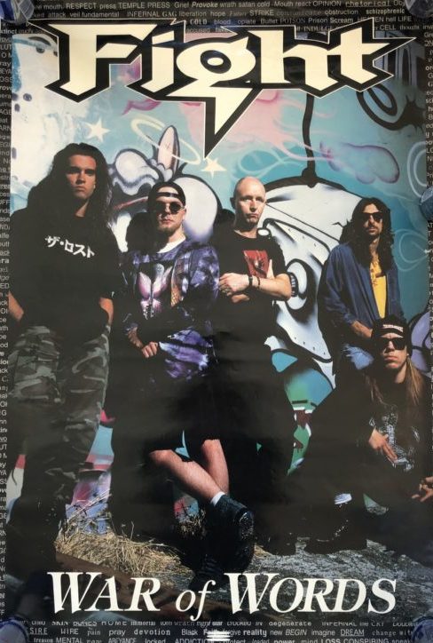 Fight – “War of Words” album promo 24″x36″ | Buy Heavy Metal +