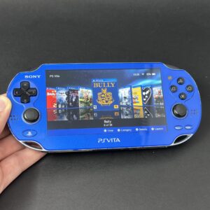 PS Vita OLED (128GB) – 580 Games | Sapphire Blue – Samtendo
