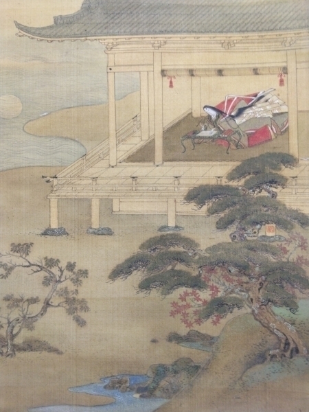 土佐光貞（隠し落款）絹本 掛軸 表装交換済|サムライオークション