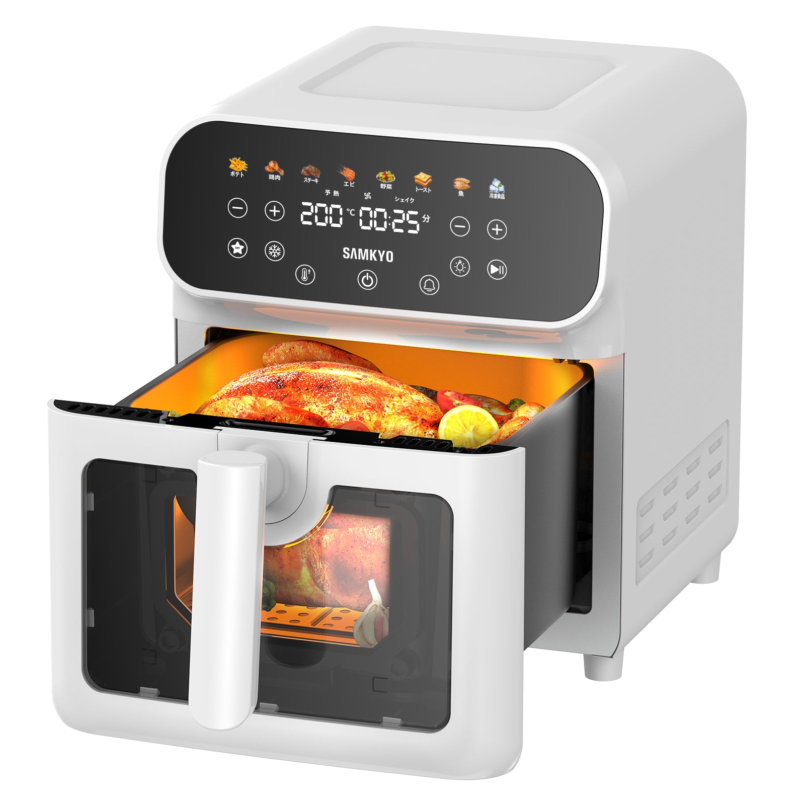 SAMKYO ノンフライヤー 6.2L 大容量 2-6人用 エアフライヤー