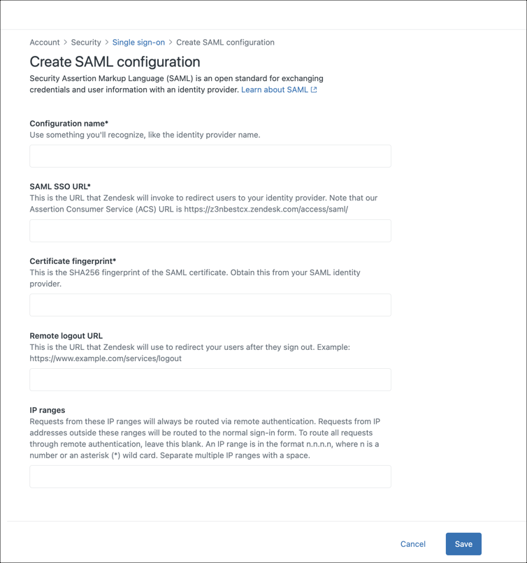 SSOのセットアップ