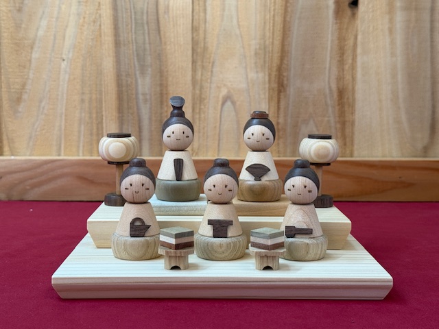 寄木のお雛さま「桜雛」