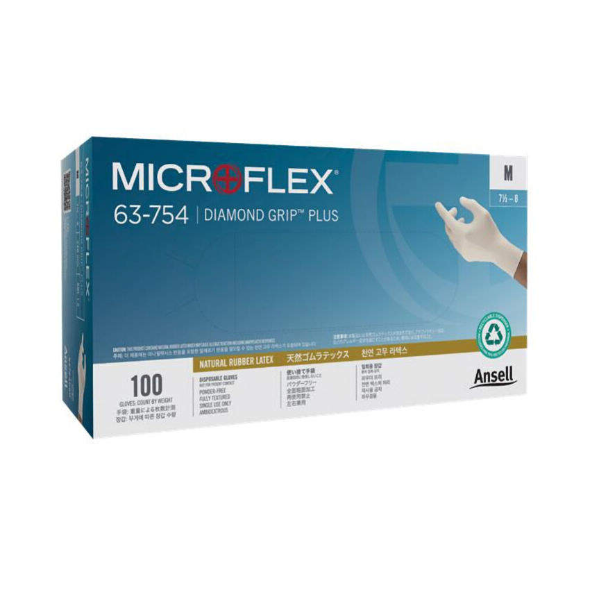 ダイヤモンドグリッププラス手袋 63754090 L 100入｜総合