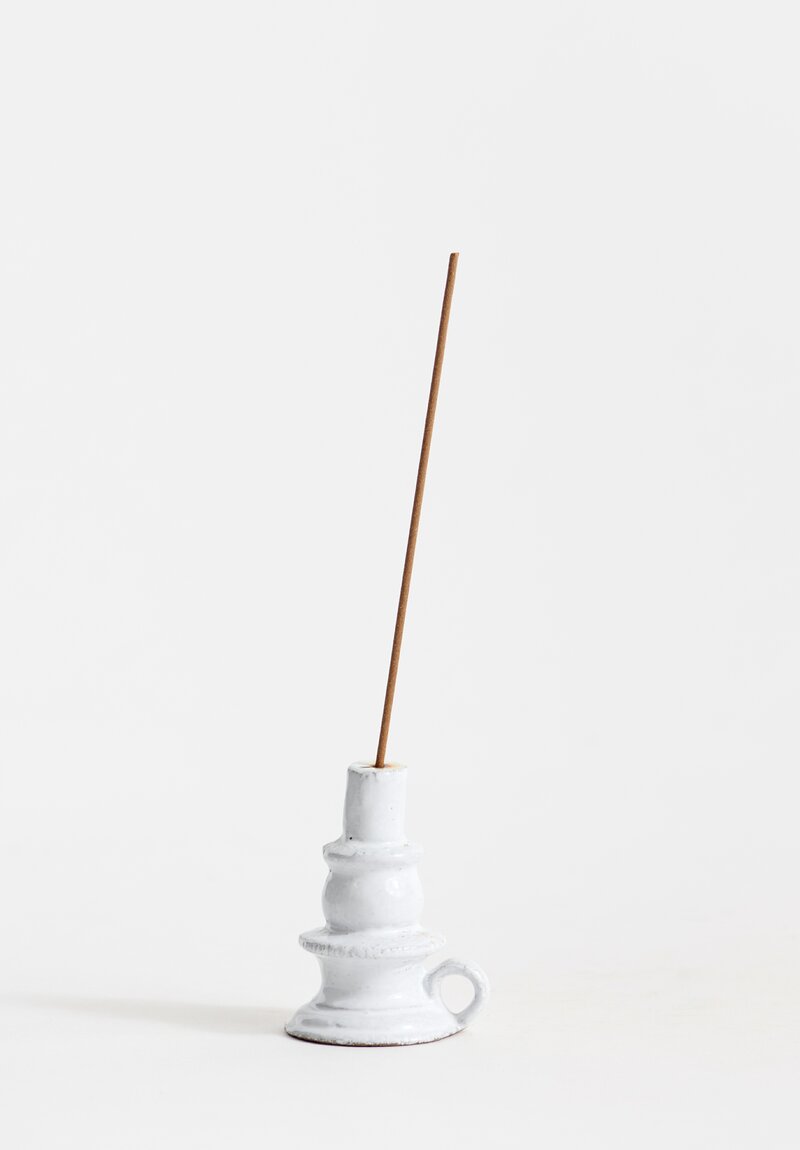 Astier de Villatte Pierrot Incense Holder in White | Santa Fe Dry