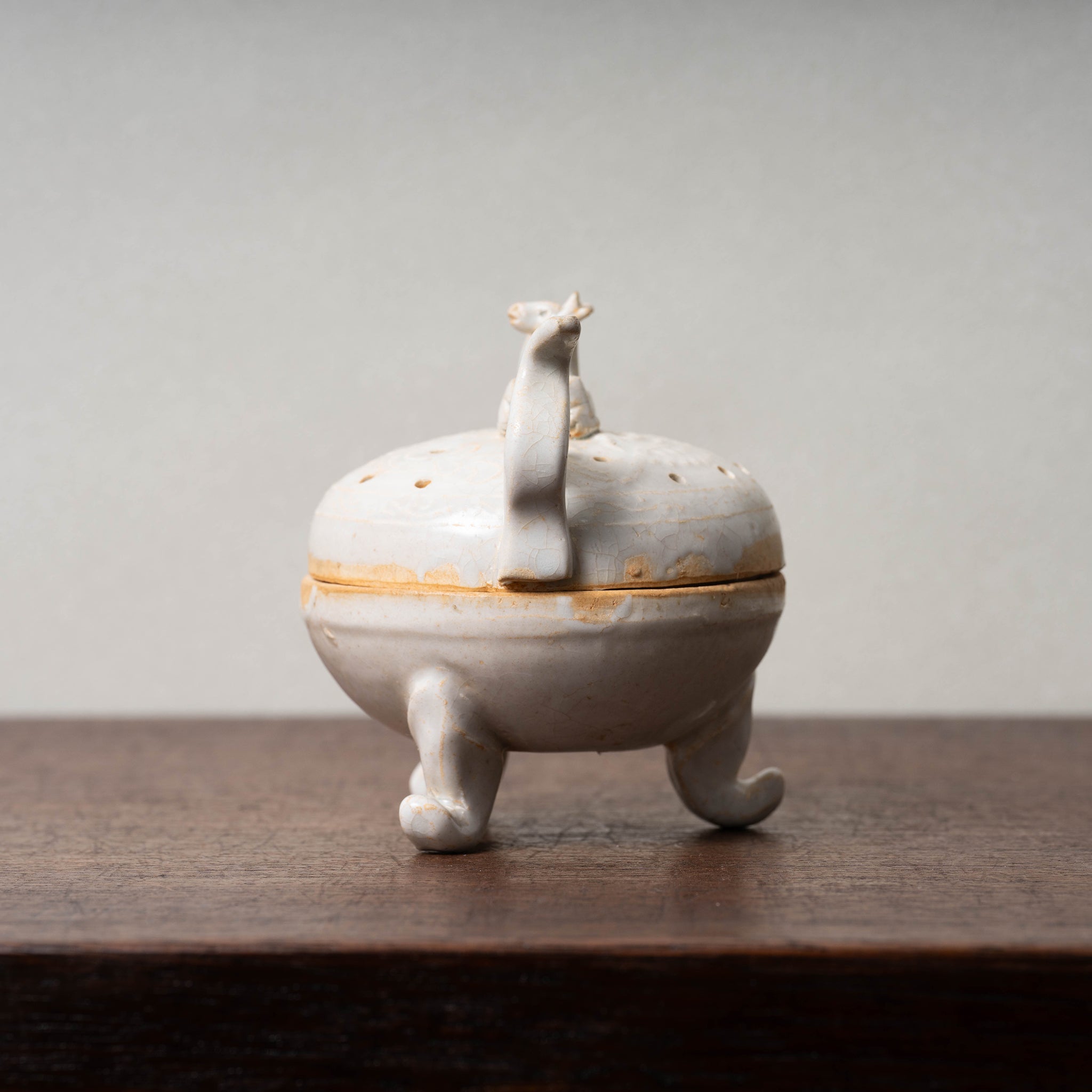 中国 清時代 哥釉香炉 木箱入 送料込み251011 中国 清時代 哥釉香炉 木