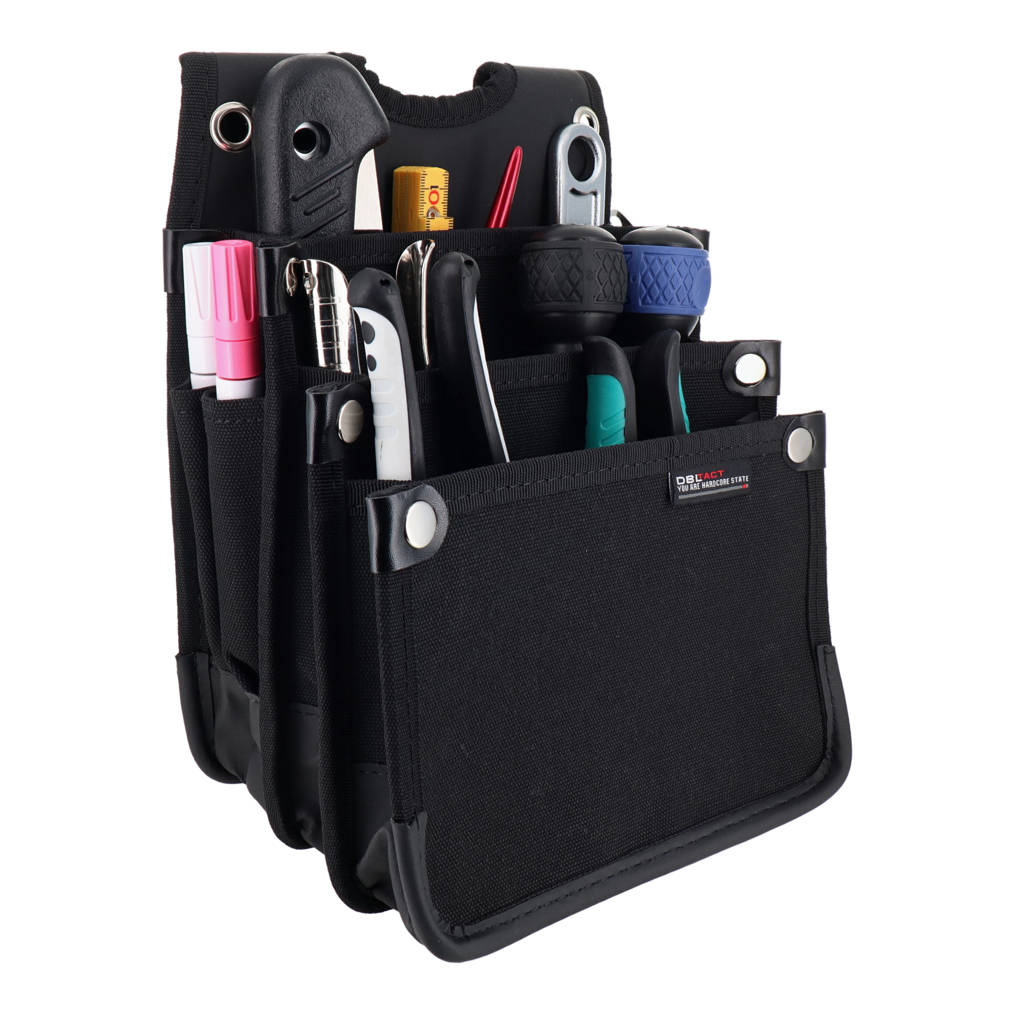 DTH-03-BK 作業ベルト・収納袋 腰袋 帆布電工袋 3段｜株式会社 三共