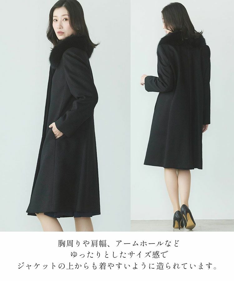 カシミヤ 100% ロング コート レディース (02000038r)