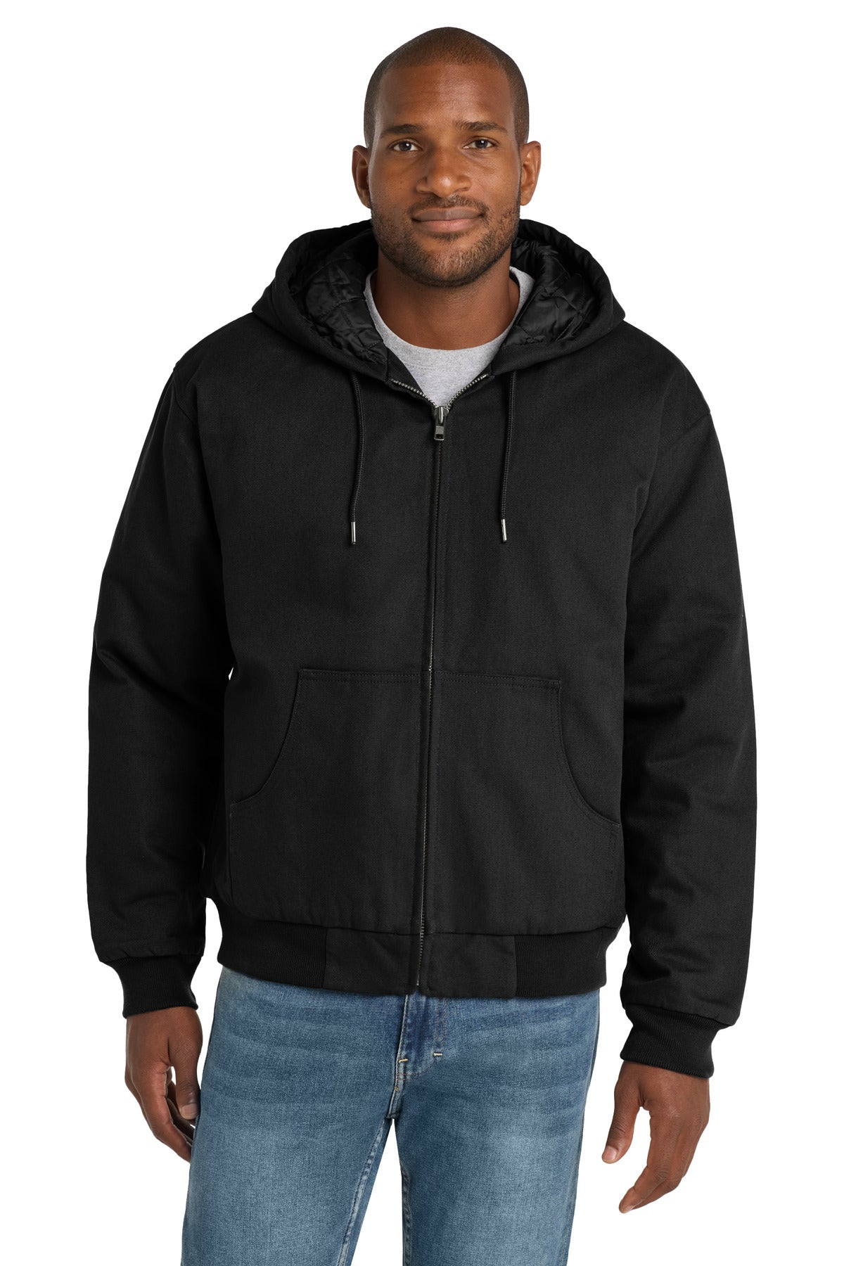 CornerStone® - Duck Cloth Hooded Work Jacket. J763H – SanMar Sports