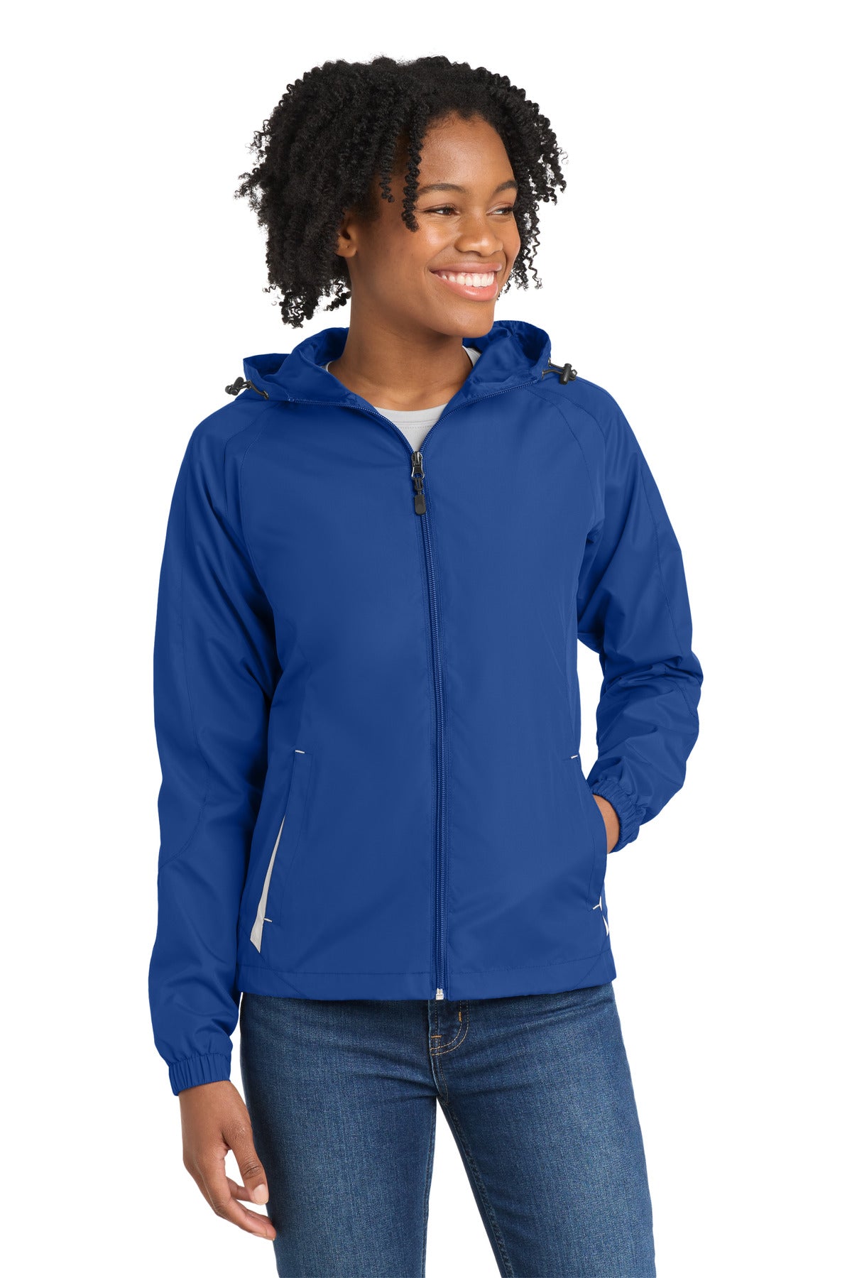 Sport-Tek® Women's Colorblock Hooded Raglan Jacket. LST76 – SanMar
