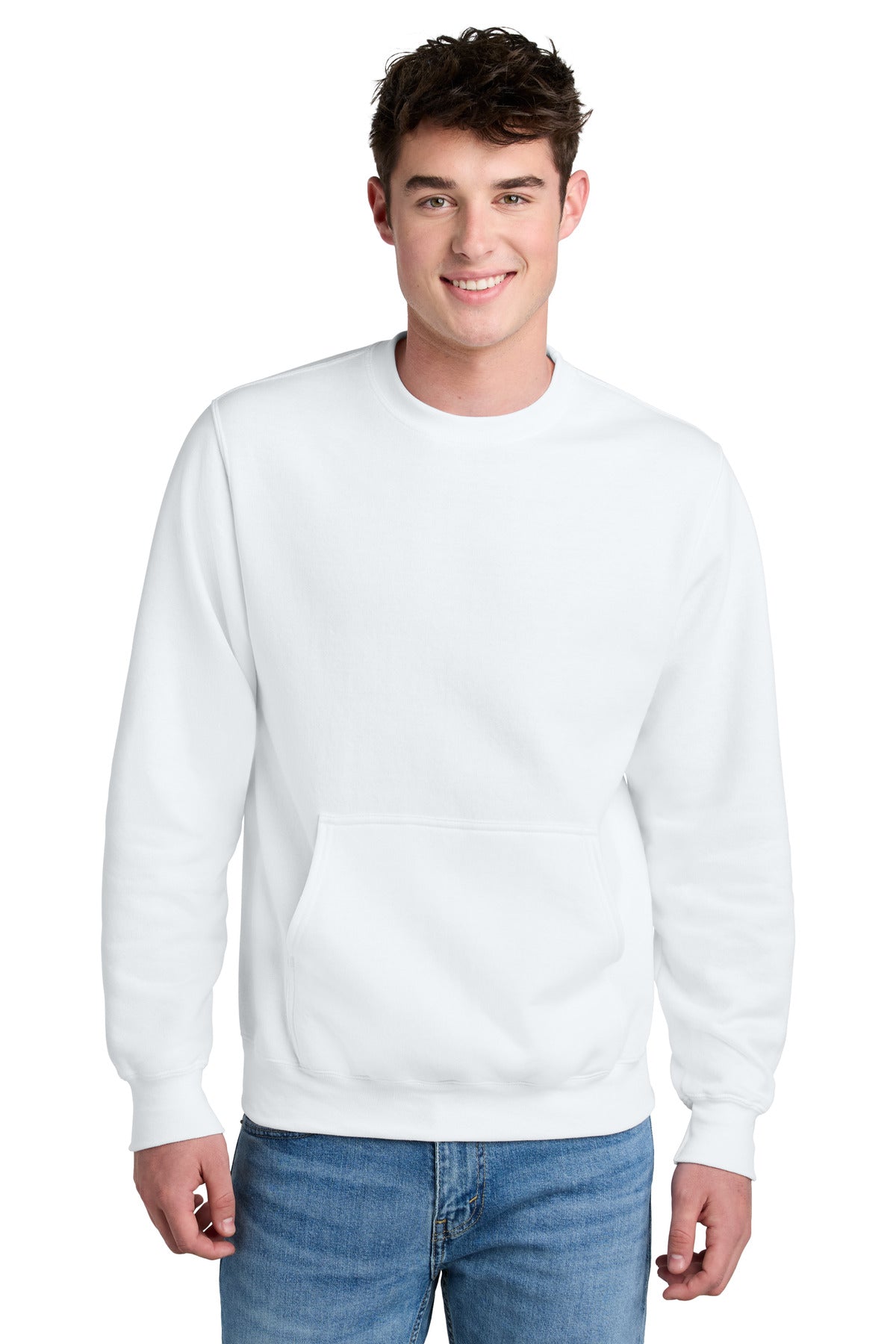 Port & Co™ Core Fleece Crewneck Pocket Sweatshirt PC78PKT – SanMar