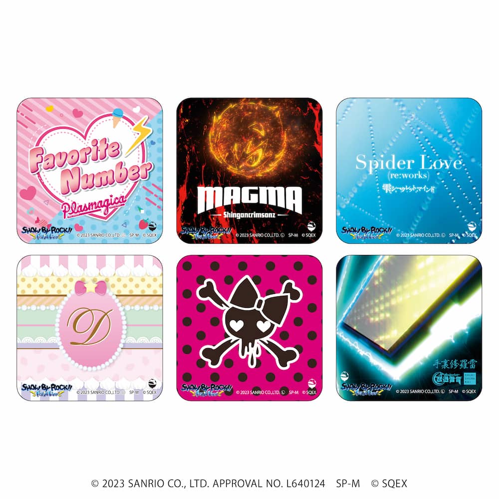 SHOW BY ROCK!!｜スクエア缶バッジ(正方形)「SHOW BY ROCK!!」01/CD