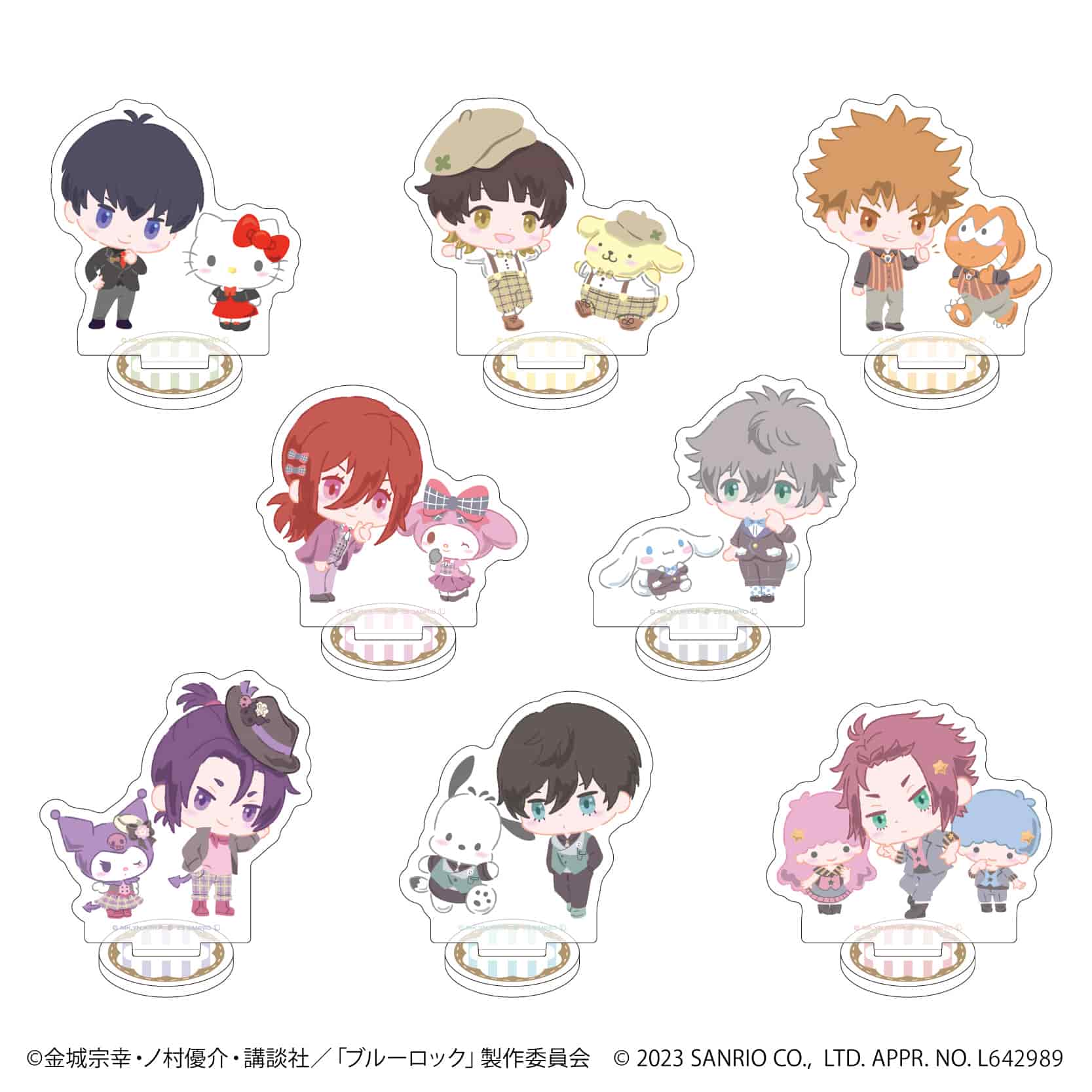 TVアニメ『ブルーロック』×サンリオキャラクターズ｜アクリルぷち