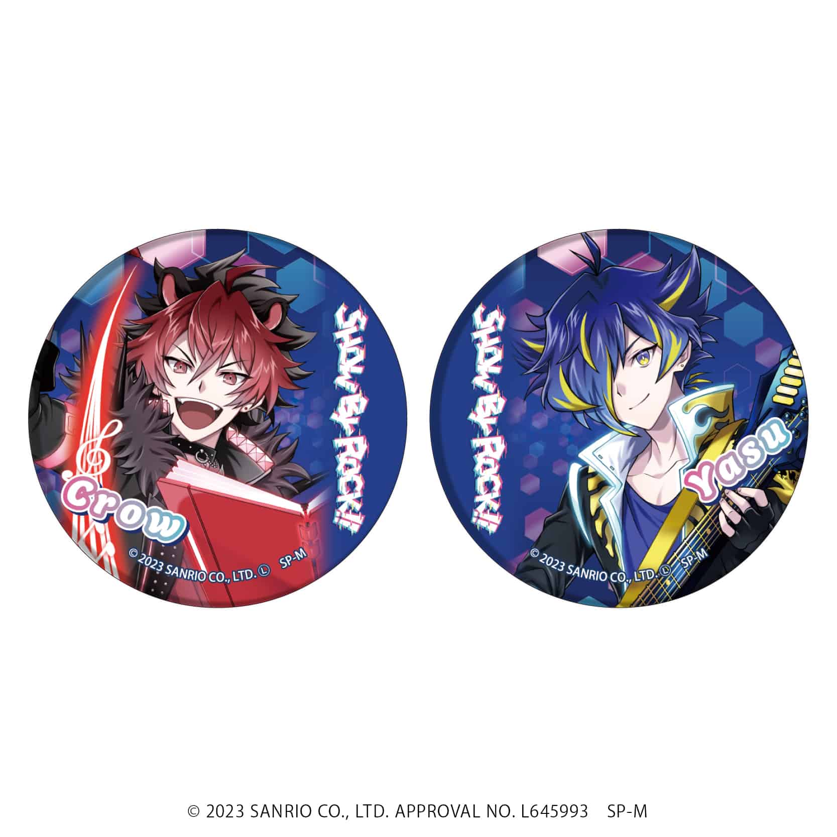 SHOW BY ROCK!!｜缶バッジ2個セット「SHOW BY ROCK!!」03/クロウ＆ヤス