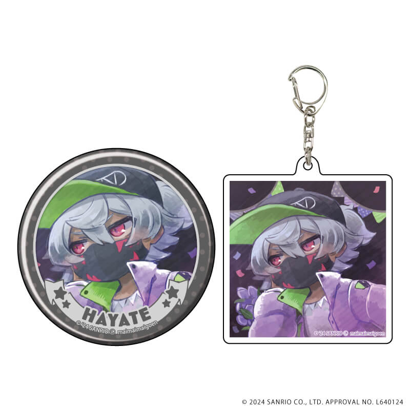 まいまいまいごえん｜アクリルキーホルダー＆缶バッジセット「まいまい