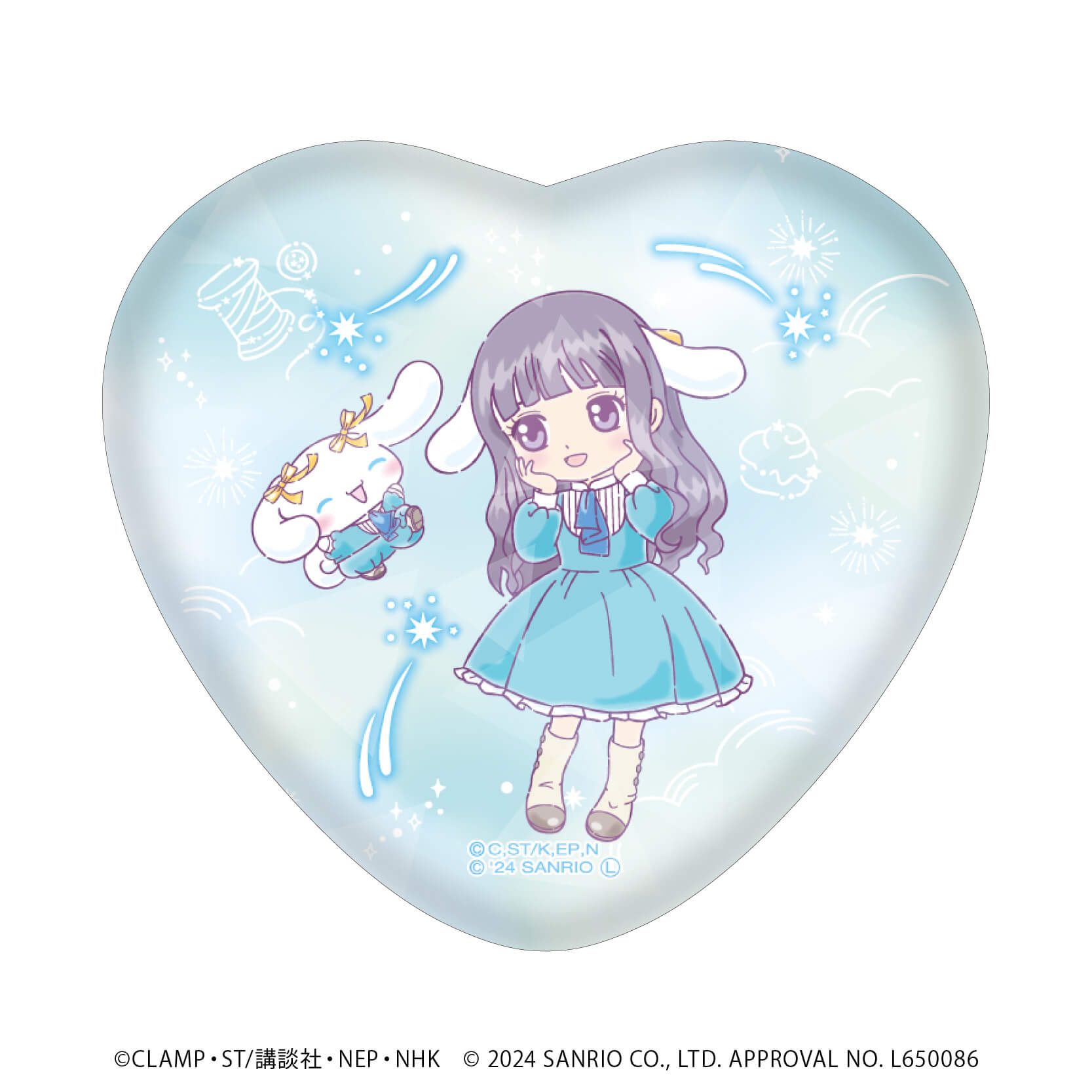 カードキャプターさくら×サンリオキャラクターズ｜ホログラムハート缶