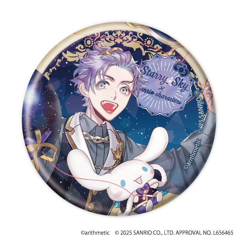 Starry☆Sky×サンリオキャラクターズ｜ホログラム缶バッジ(57mm