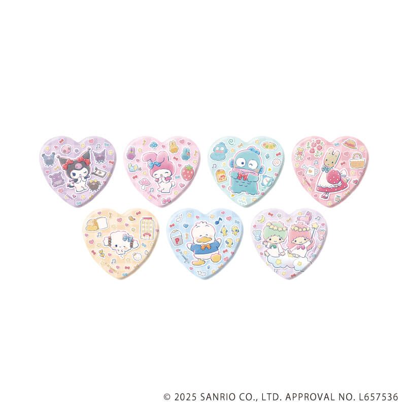 ジュン 願望缶 ハート型缶バッジ 36点 ジュン 願望缶 ハート型缶バッジ