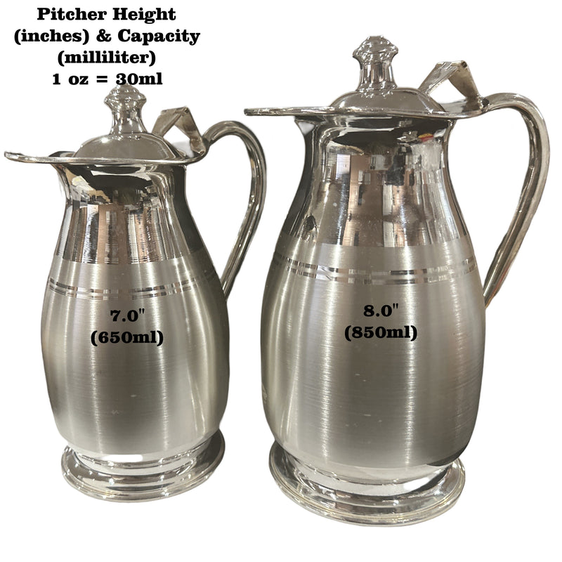 999 Pure Silver Hallmarked Water Pitcher (Jug) - Style#01