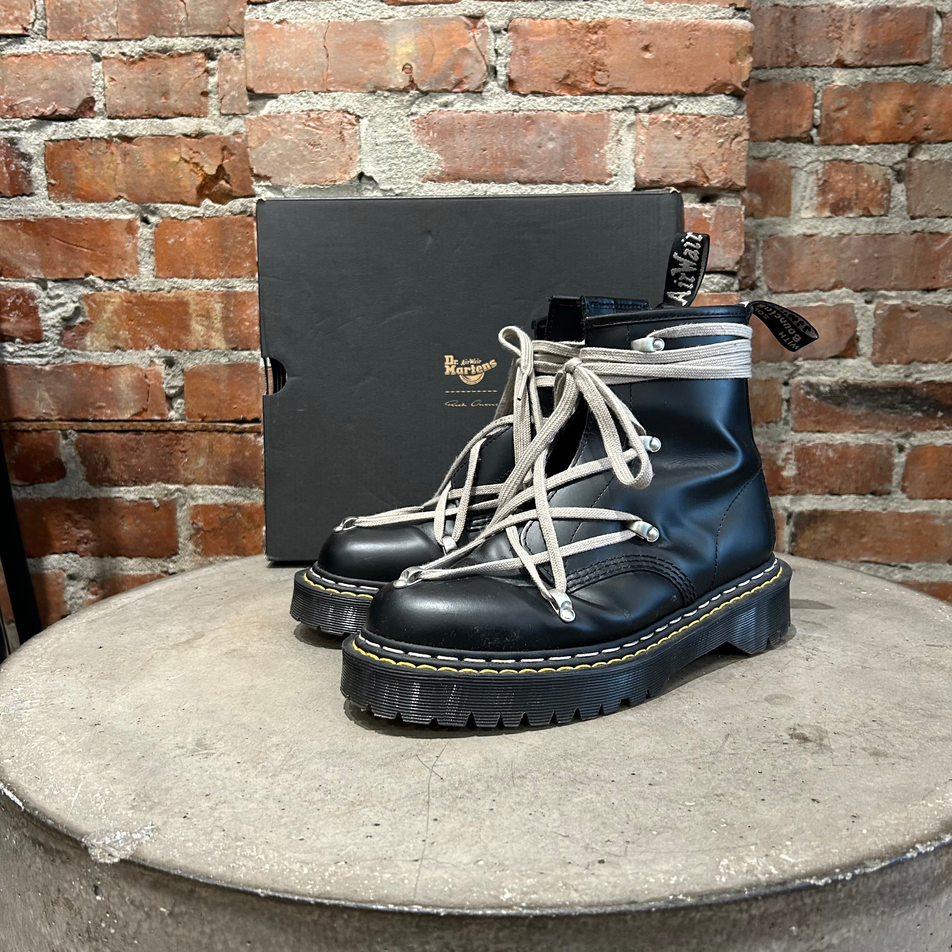 RICK OWENS x DOC MARTENS 1460 BEX BOOT 'BLACK' – Sadō Room