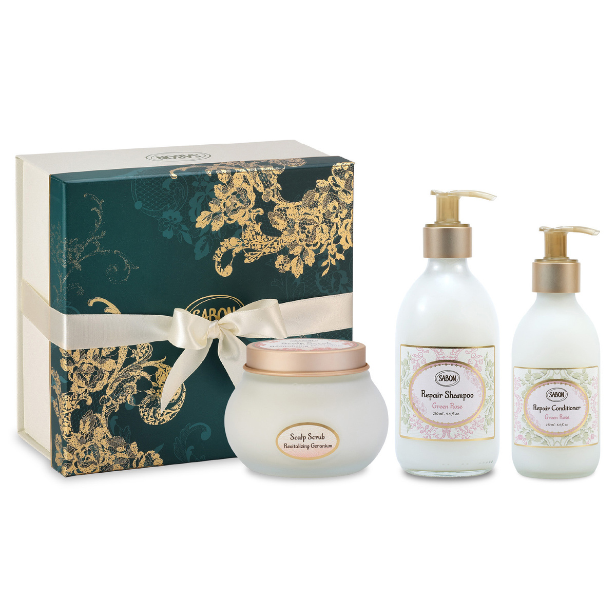 3STEP ヘアケアキット (グリーン・ローズ)』 | SABON (サボン)