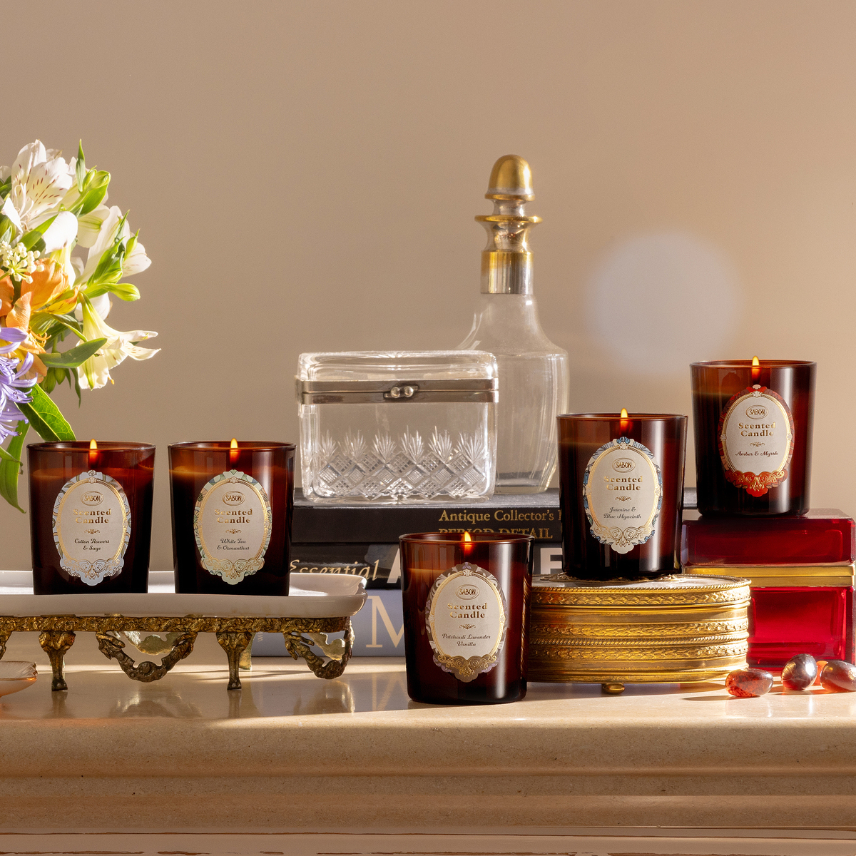 キャンドル (ジャスミン＆ヒヤシンス)』 | SABON (サボン)