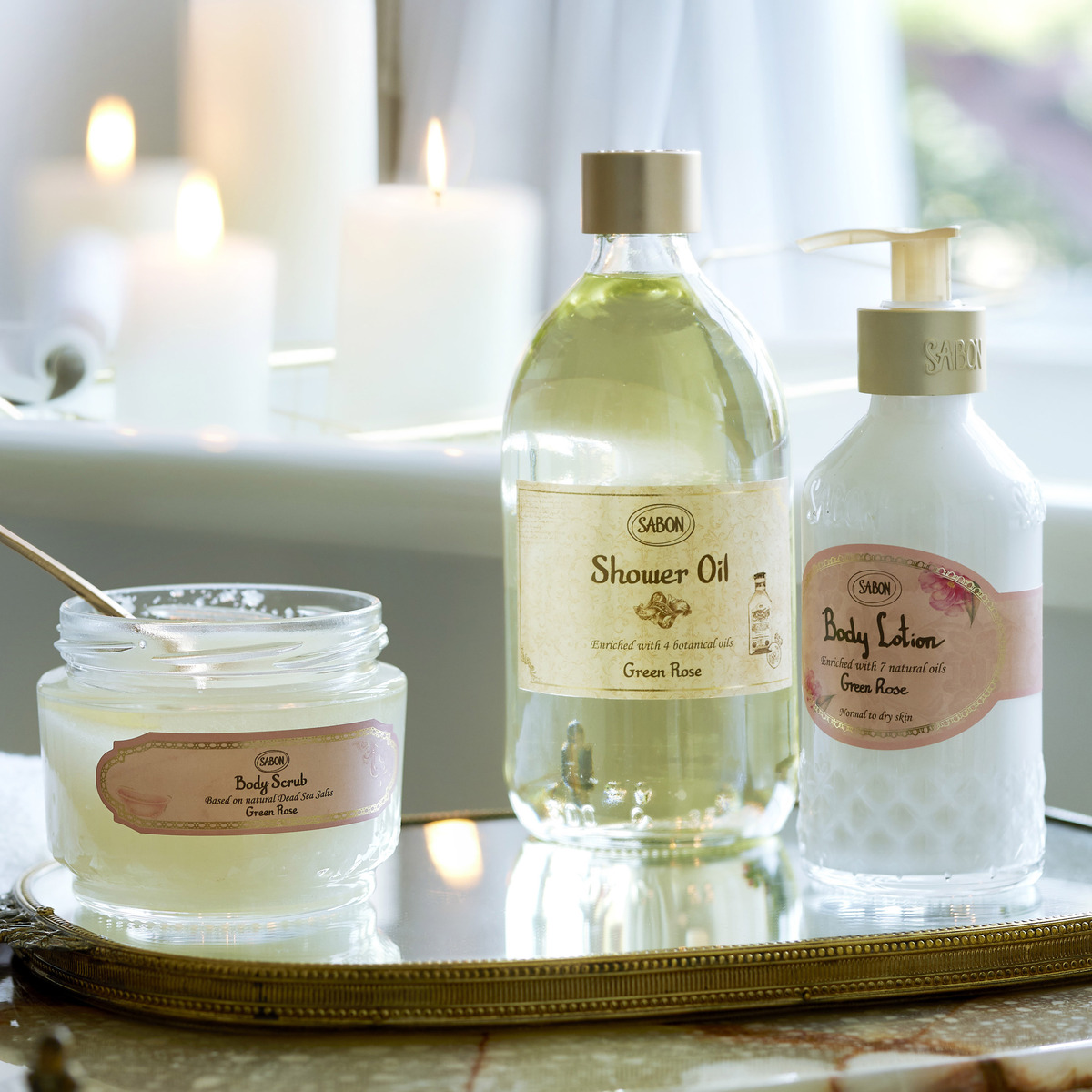 ボディローション(ボトル) (グリーン・ローズ)』 | SABON (サボン)