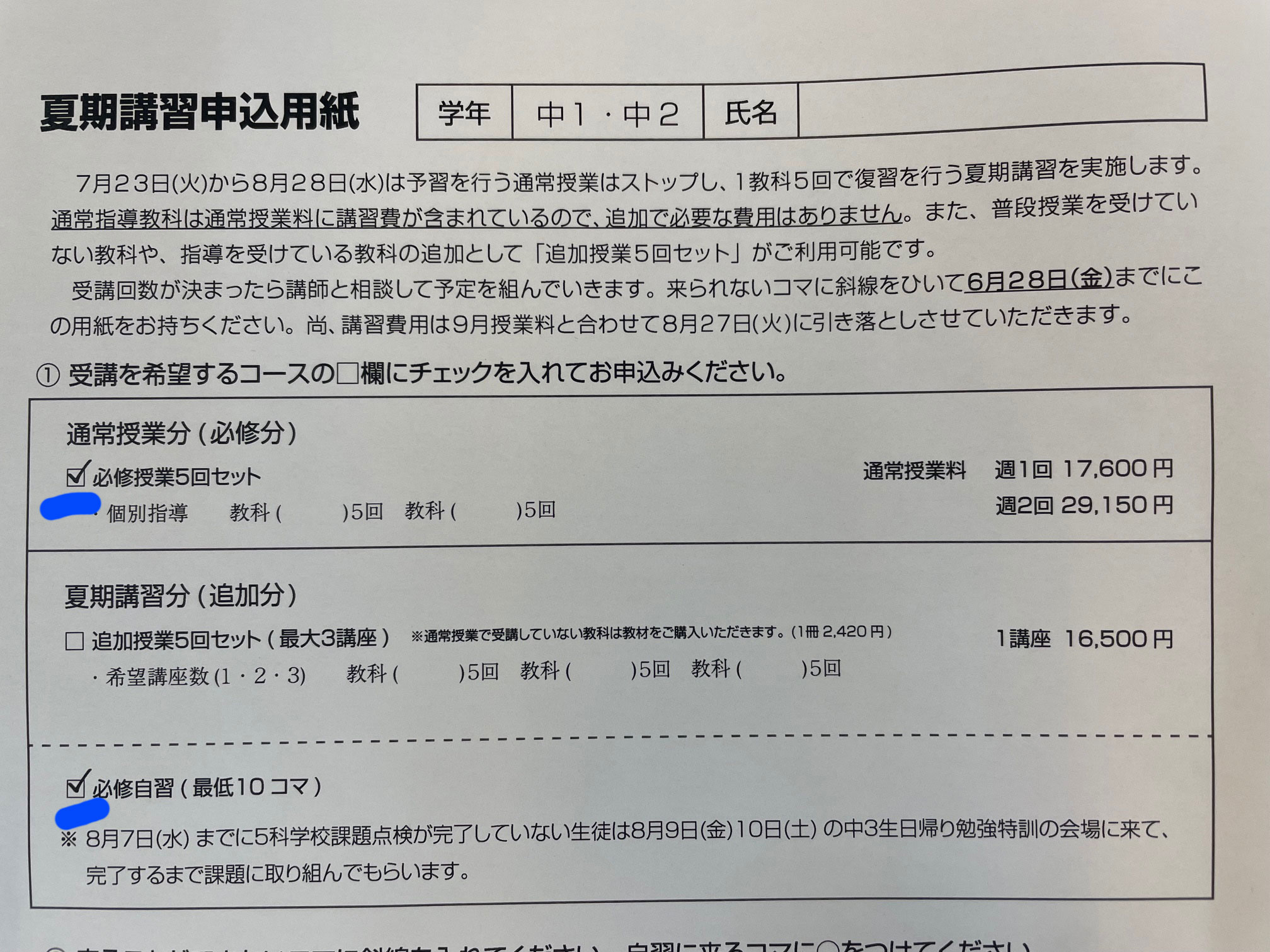 さくら個別岩倉校の夏期講習の取り組み方【2024】 | さくら個別指導