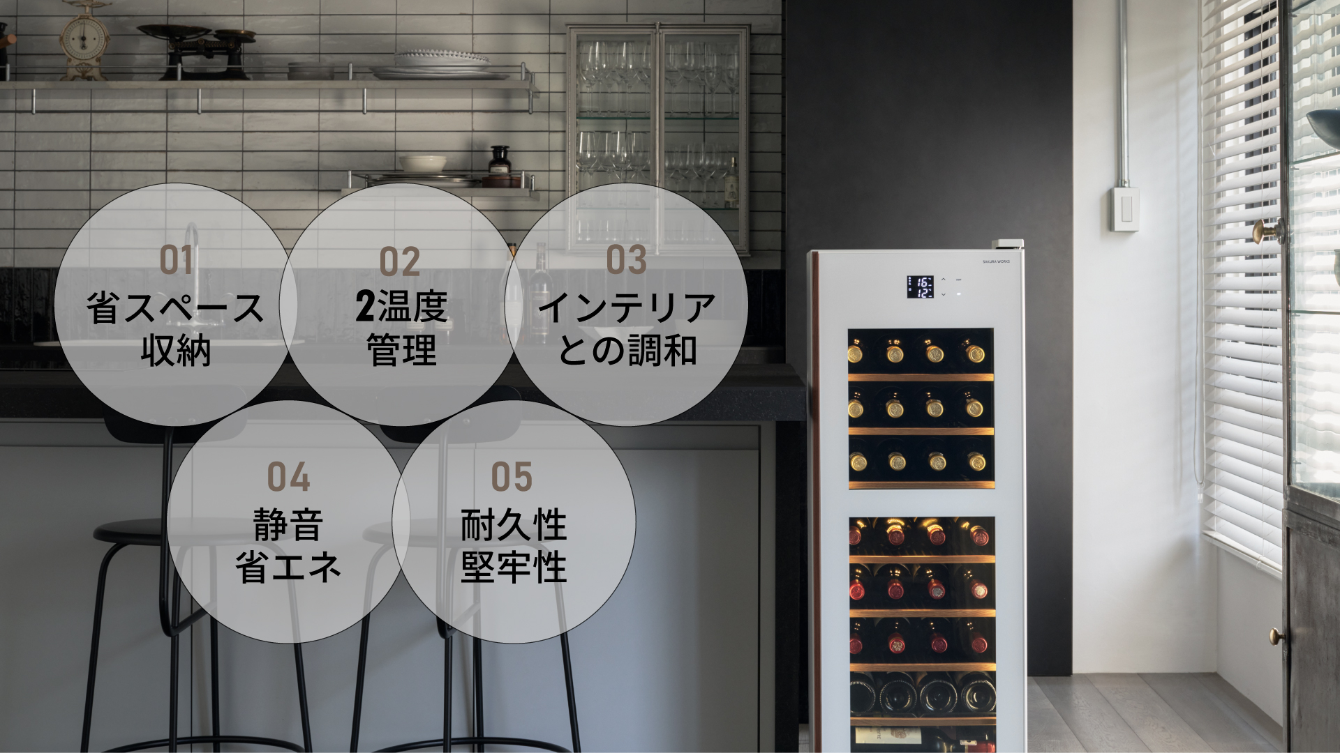 GX38DM525-RH W | 氷温® M5 | 製品一覧 | ワインセラーのさくら製作所