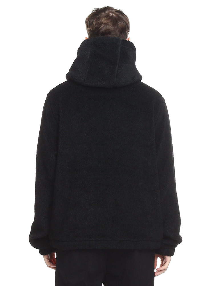 BURBERRY バーバリー メンズ パーカー ボア 黒 もこもこ ブランド エン