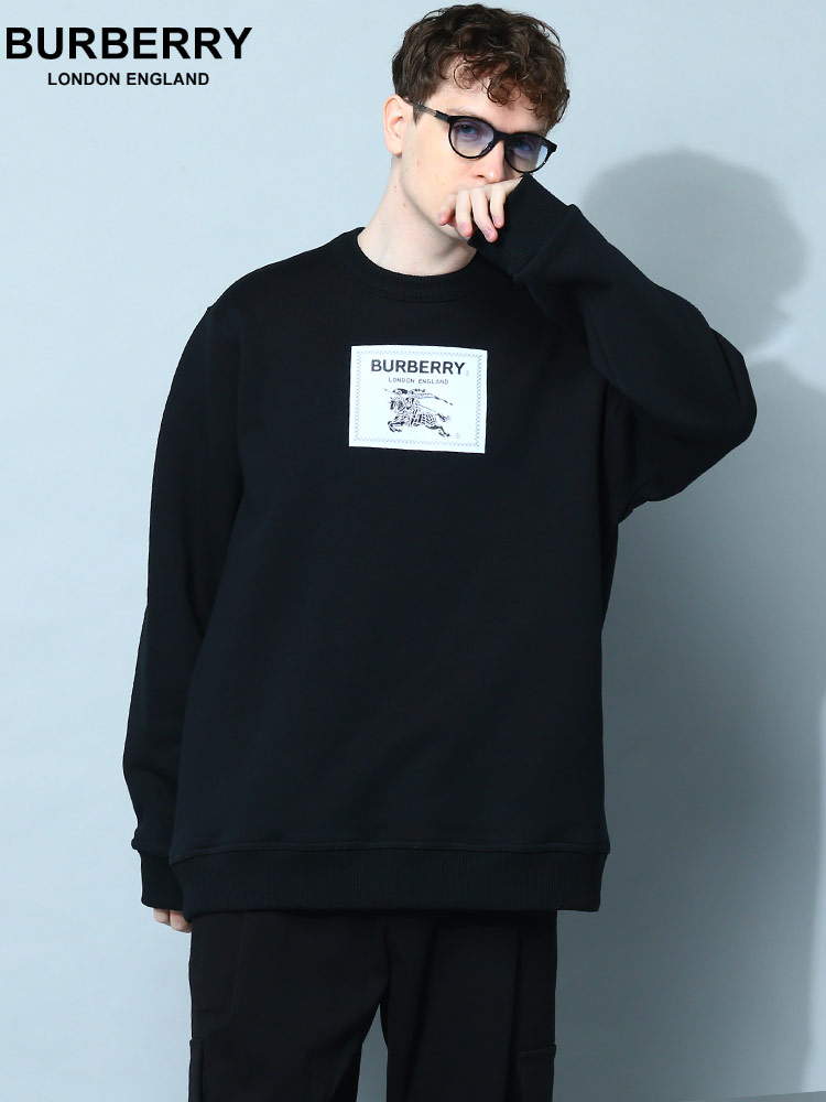 BURBERRY バーバリー メンズ スウェット トレーナー 黒 ブランド プロ