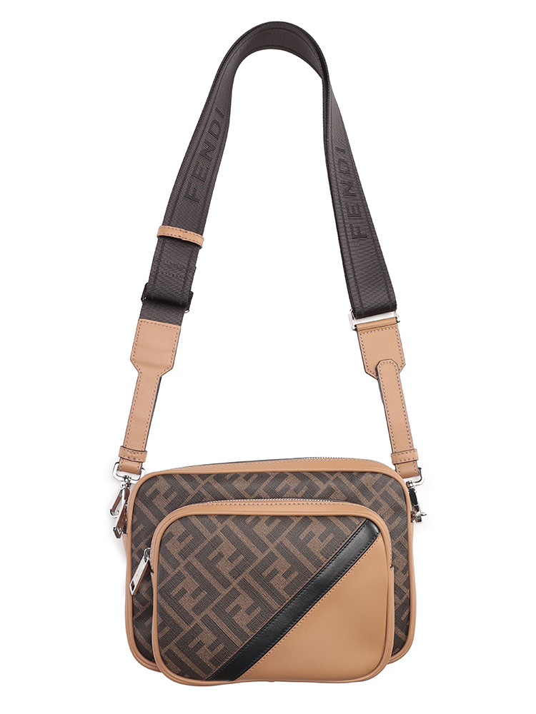 FENDI (フェンディ) FFロゴ クロスボディバッグ メンズ - バッグ