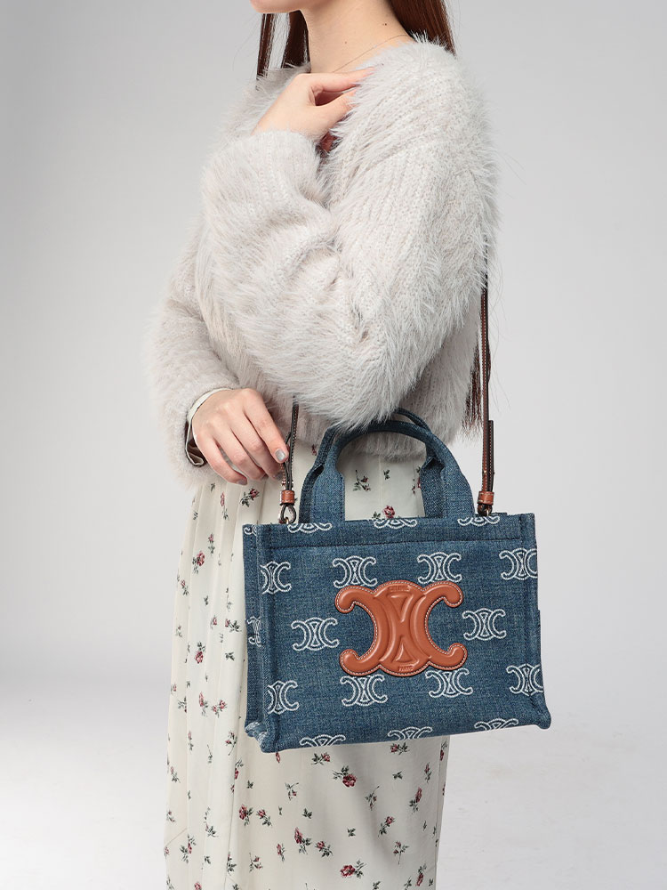 CELINE (セリーヌ) 2WAY スモール カバ タイス トートバッグ デニム