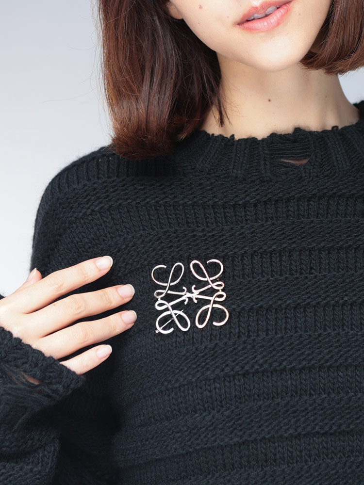 LOEWE (ロエベ) アナグラム ブローチ (メタル) LELJ000245X10