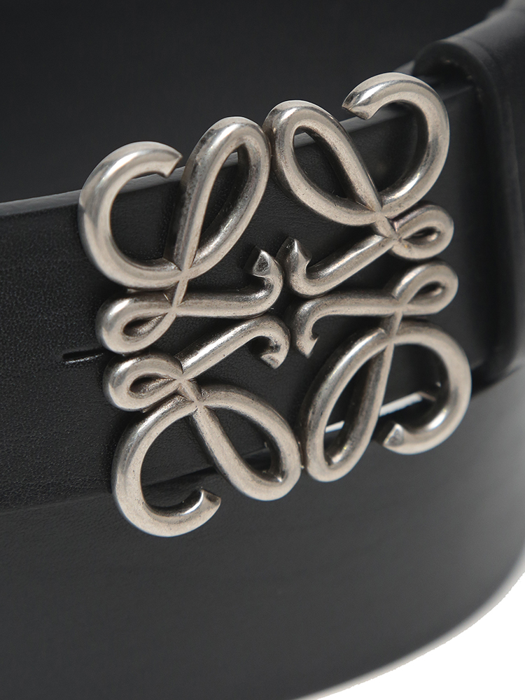 LOEWE (ロエベ) レザー チャンキー アナグラム ピンバックル ベルト