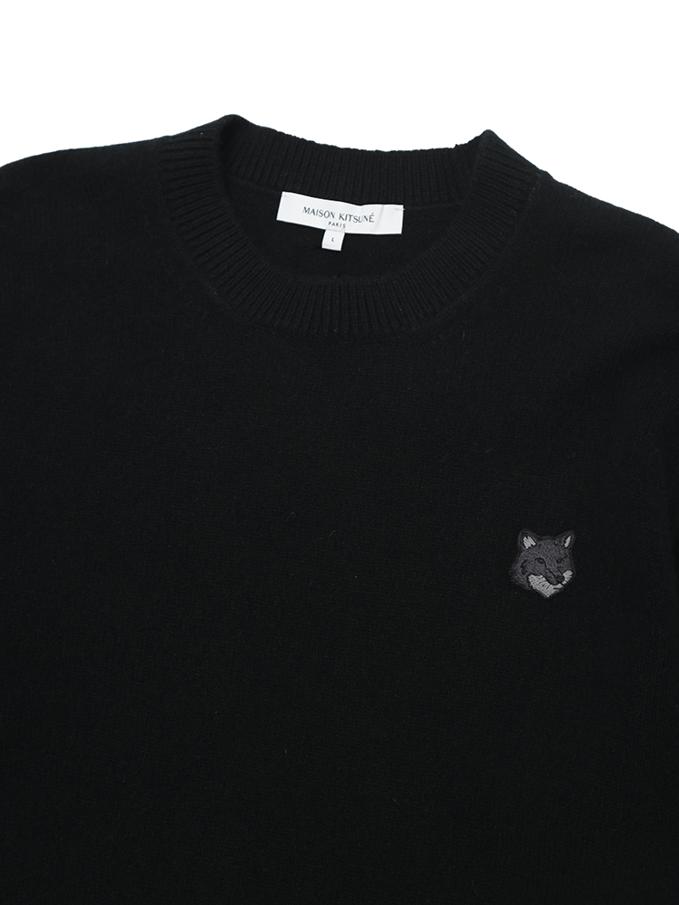 Maison Kitsune (メゾン キツネ) ウール フォックス刺繍パッチ クルー