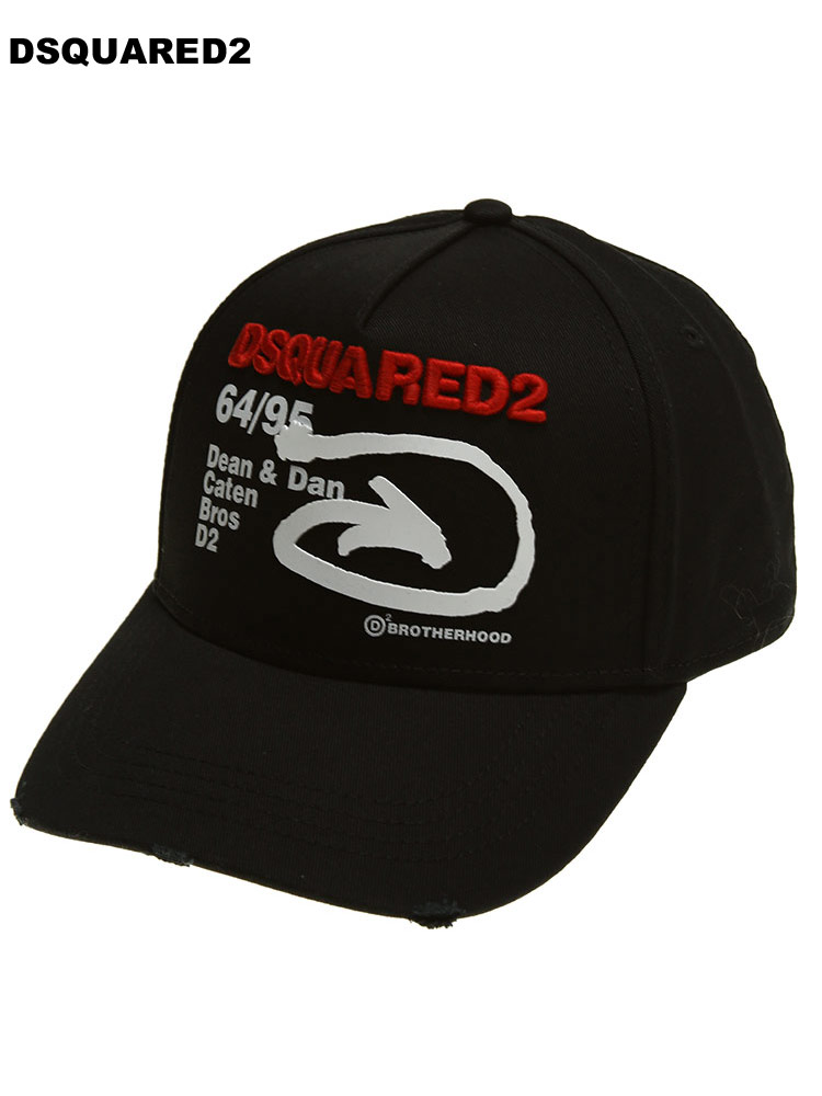 ディースクエアード メンズ キャップ DSQUARED2 ロゴ 刺繍 ブランド