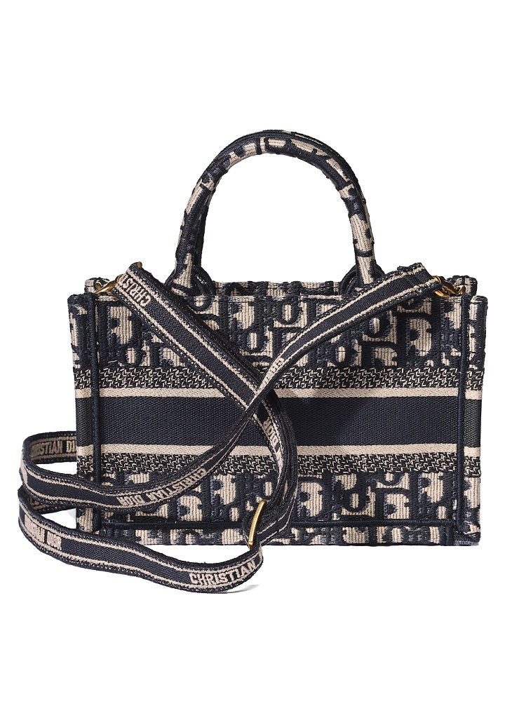 DIOR (ディオール) 刺繍 ロゴ トートバッグ スモール Book Tote