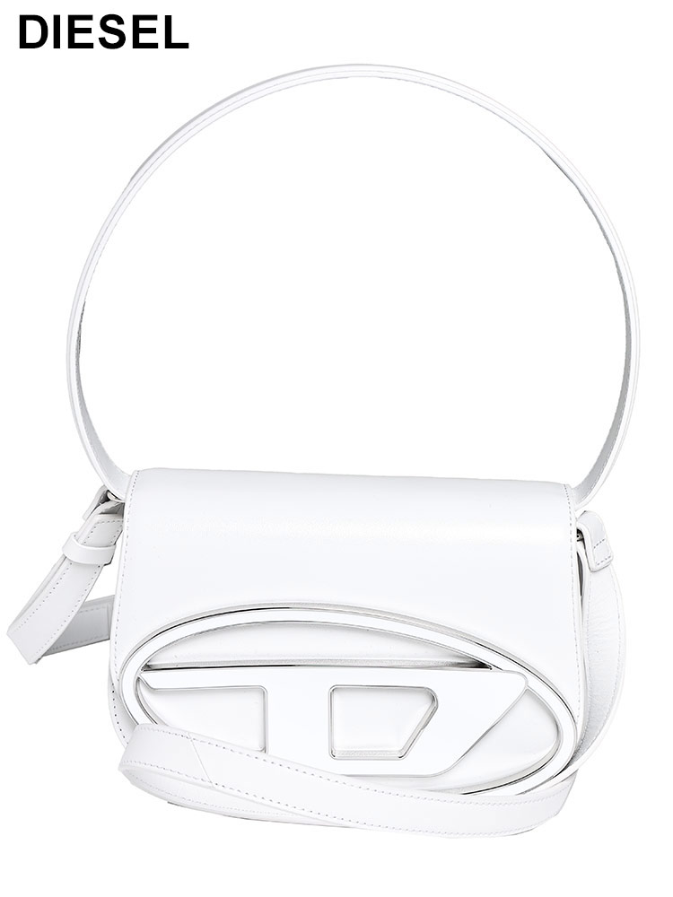 DIESEL (ディーゼル) レザー Dロゴ 2WAY ハンドバッグ 1DR M