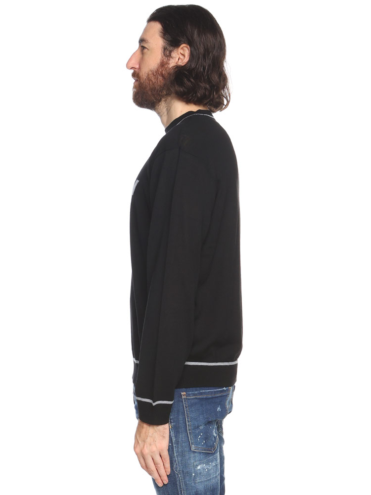 EMPORIO ARMANI (エンポリオアルマーニ) ウール イーグルロゴ クルー