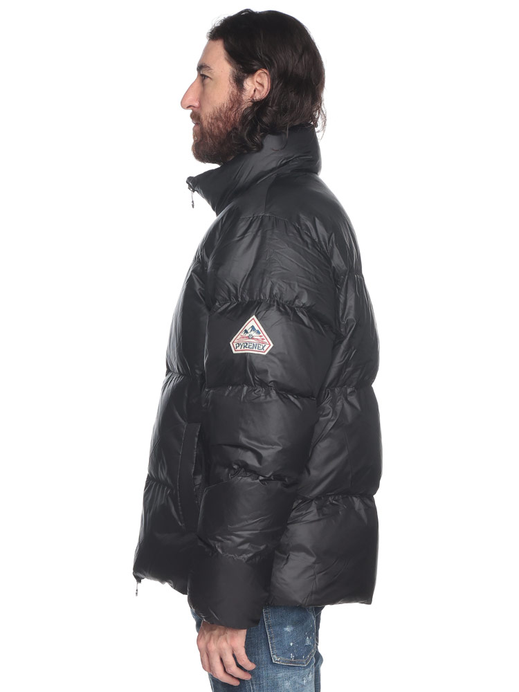 PYRENEX (ピレネックス) 軽量ナイロン ロゴワッペン スタンド ダウン