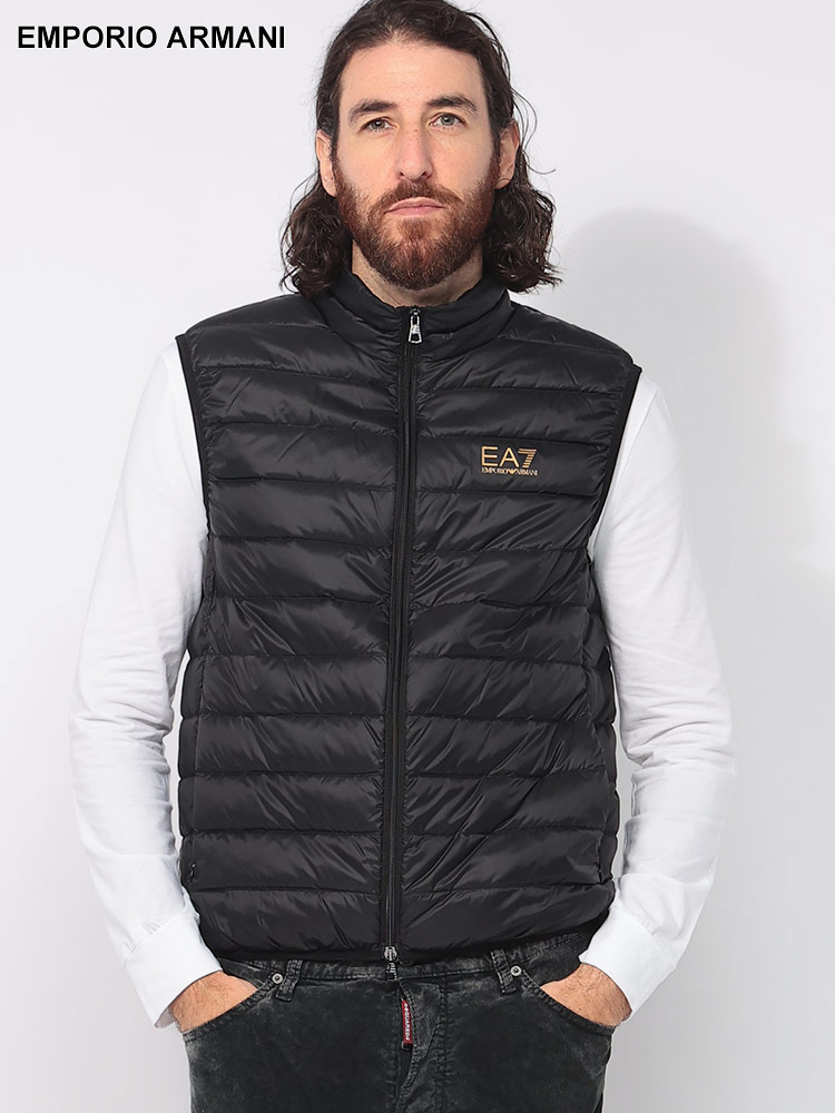 EMPORIO ARMANI (エンポリオアルマーニ) 胸ロゴ スタンドカラー ライト