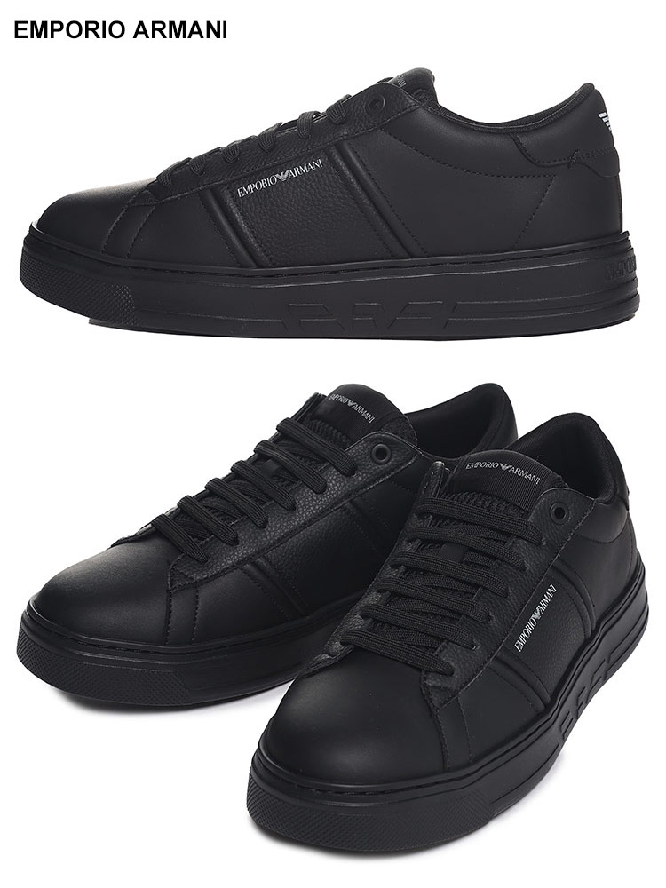 EMPORIO ARMANI (エンポリオ アルマーニ) サイドロゴ ローカット