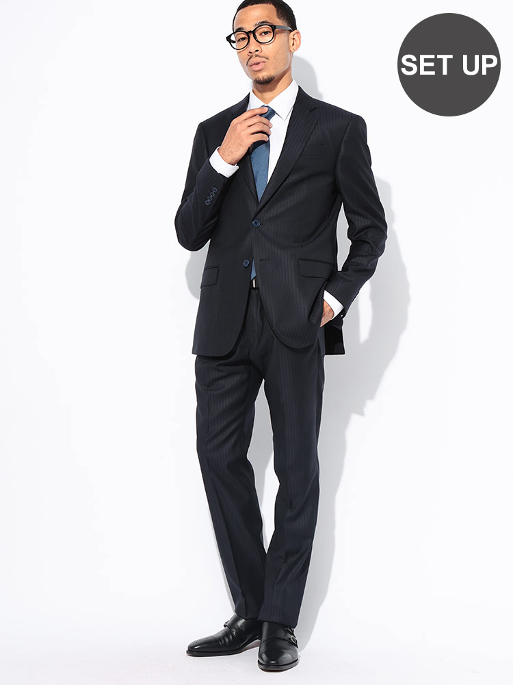 EMPORIO ARMANI (エンポリオアルマーニ) シャドーストライプ シングル