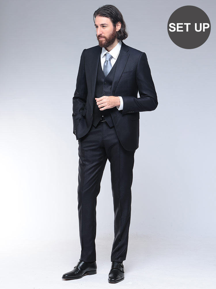 EMPORIO ARMANI (エンポリオアルマーニ) シルク混 ジャガード