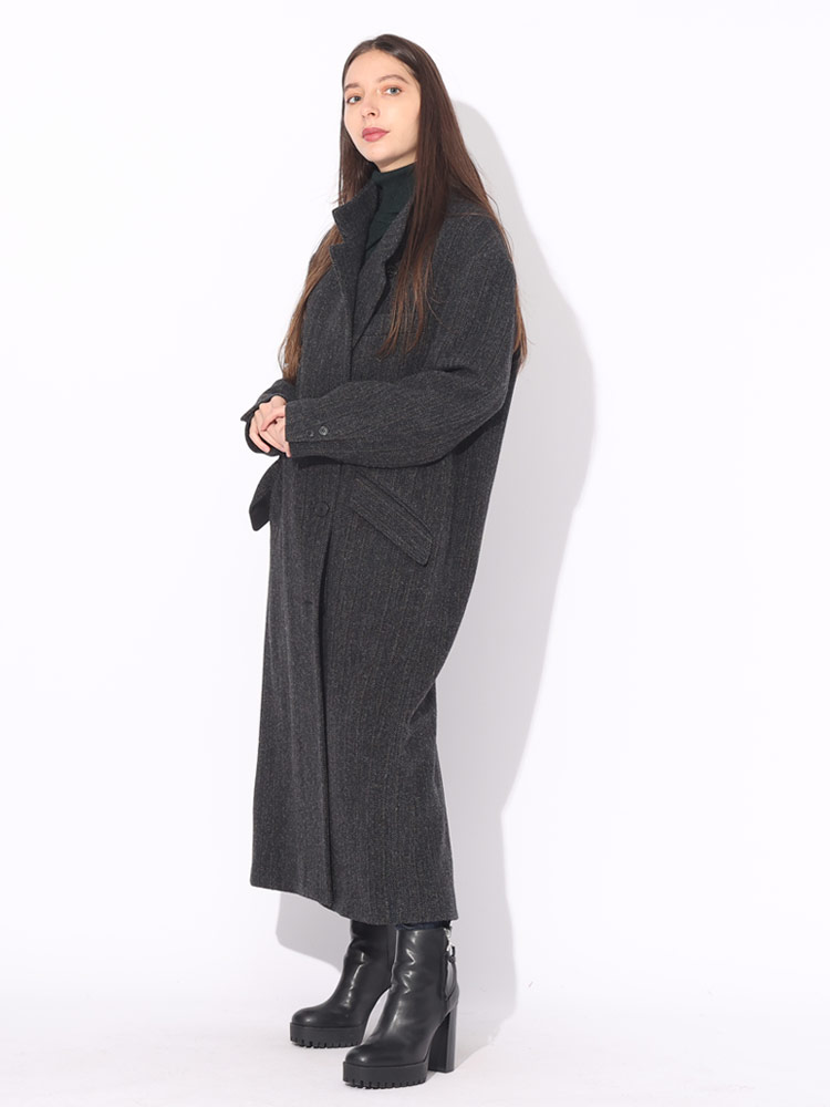 ISABEL MARANT (イザベルマラン) ウール 総柄 ロングコート