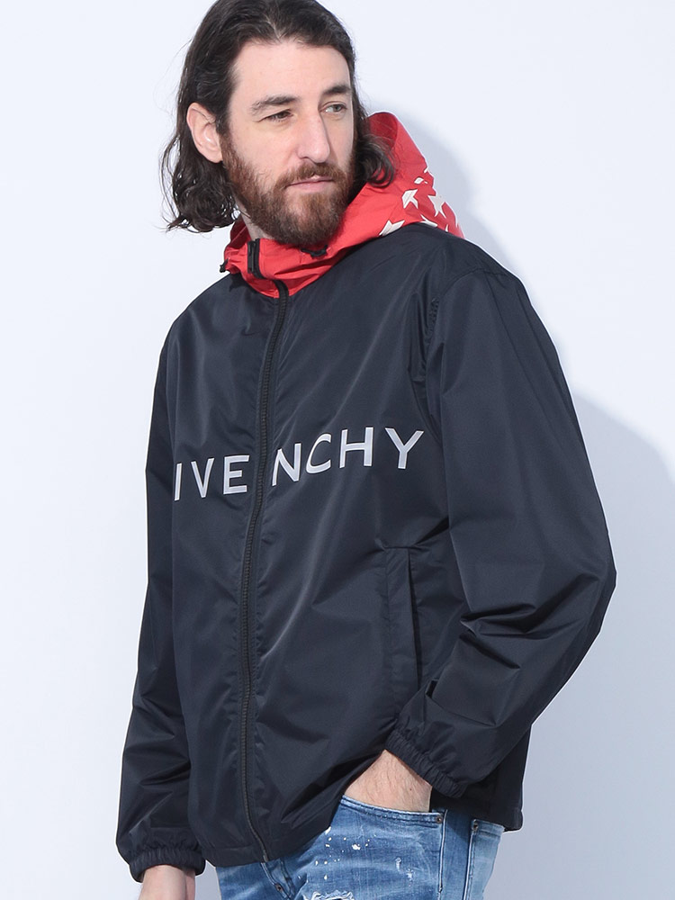 GIVENCHY (ジバンシィ) スターフード フルジップ ウインドブレーカー