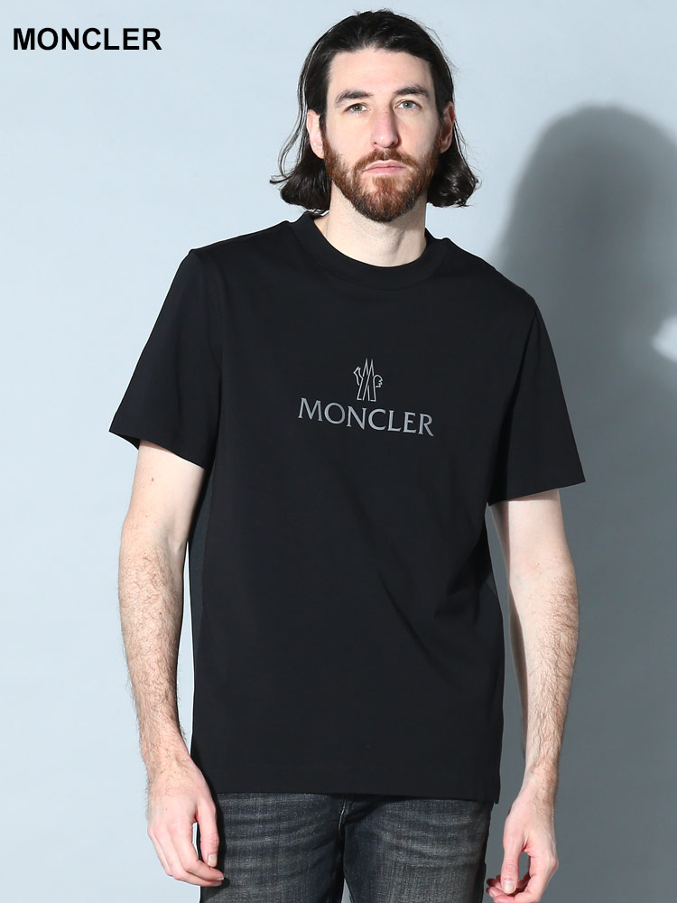 MONCLER (モンクレール) クラシックロゴ クルーネック 半袖 Tシャツ